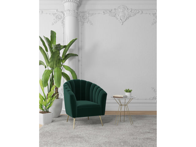 Rosemont Accent Chair in Green and Gold (set of 2) - Ornate Home