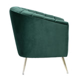 Rosemont Accent Chair in Green and Gold (set of 2) - Ornate Home