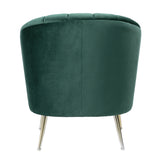 Rosemont Accent Chair in Green and Gold (set of 2) - Ornate Home