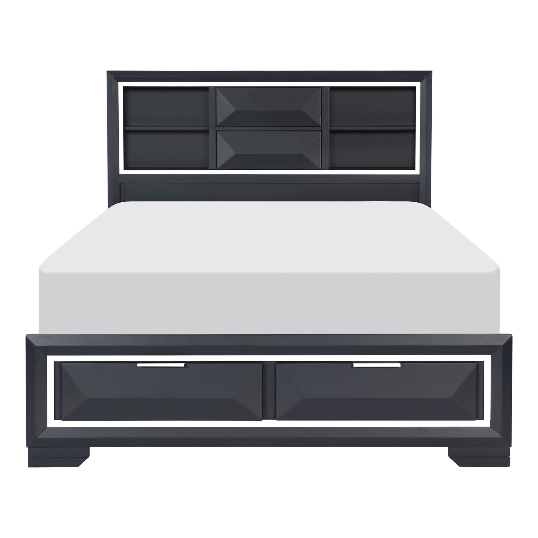 Rosemont Midnight Blue 4-piece Queen Bedroom Set - Ornate Home