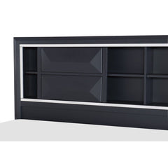 Rosemont Midnight Blue Eastern King Platform Bed - Ornate Home