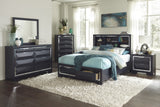 Rosemont Midnight Blue Queen Platform Bed - Ornate Home