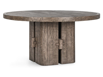 Rosemount Aged Brown Round Dining Table - Ornate Home