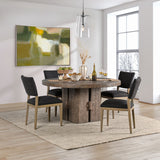 Rosemount Aged Brown Round Dining Table - Ornate Home