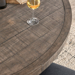 Rosemount Aged Brown Round Dining Table - Ornate Home