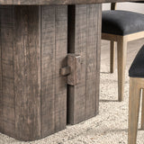 Rosemount Aged Brown Round Dining Table - Ornate Home