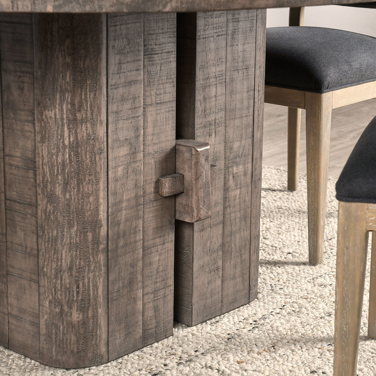 Rosemount Aged Brown Round Dining Table - Ornate Home