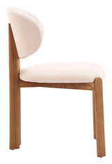 Rosetta Beige & Walnut Dining Chair (Set of 2)