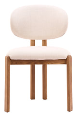 Rosetta Beige & Walnut Dining Chair (Set of 2)