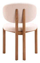 Rosetta Beige & Walnut Dining Chair (Set of 2)