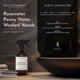 Rosewater | Peony Water | Washed Woods Surface Cleaner (Inspired by Issey Miyake L'Eau d'Issey®) - Ornate Home
