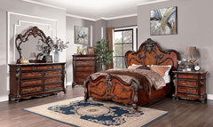 Rosewood Antique Dark Oak Mirror - Ornate Home