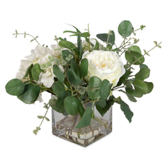 Rosewood Green/White Garden Bouquet - Ornate Home