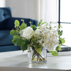 Rosewood Green/White Garden Bouquet - Ornate Home