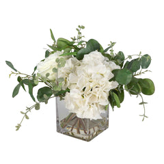 Rosewood Green/White Garden Bouquet - Ornate Home
