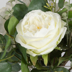 Rosewood Green/White Garden Bouquet - Ornate Home