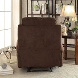 Rosia Chocolate Velvet Recliner (Motion) - Ornate Home