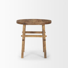 Rosie Brown Large Wood End Table - Ornate Home