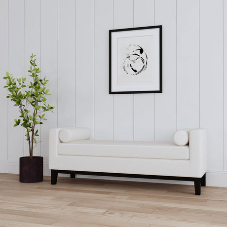 Rosie Vanilla Accent Bench - Ornate Home