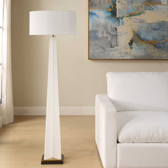 Rosin White Floor Lamp - Ornate Home