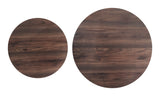 Rosk Walnut & Black Coffee Table Set (2-Piece) - Ornate Home