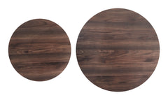 Rosk Walnut & Black Coffee Table Set (2-Piece) - Ornate Home
