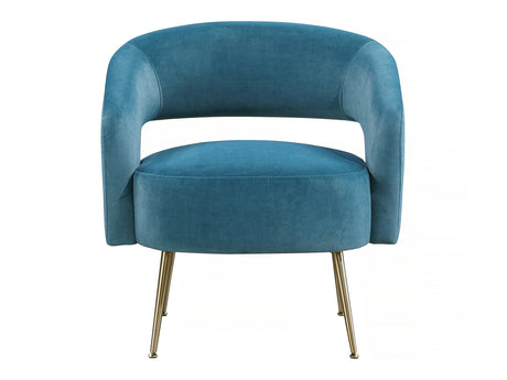 Roslyn Dark Teal Accent Chair - Ornate Home