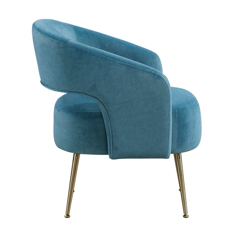 Roslyn Dark Teal Accent Chair - Ornate Home
