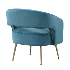Roslyn Dark Teal Accent Chair - Ornate Home
