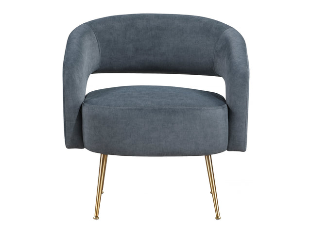 Roslyn Dark gray Accent Chair - Ornate Home