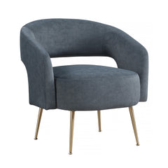 Roslyn Dark gray Accent Chair - Ornate Home