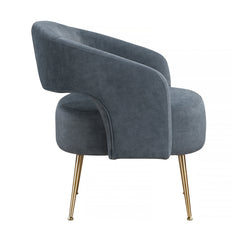 Roslyn Dark gray Accent Chair - Ornate Home