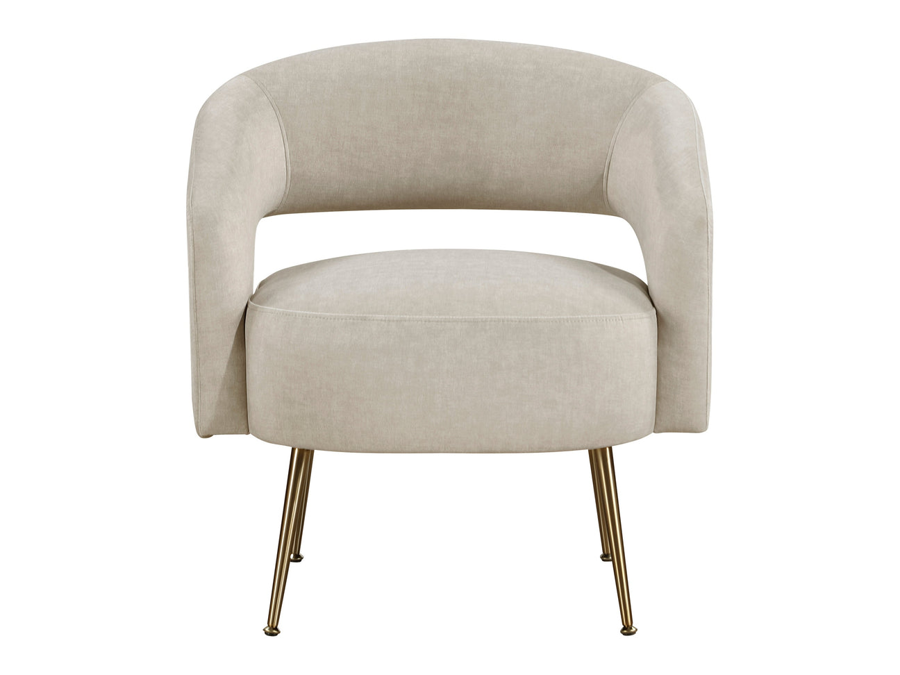 Roslyn Taupe Accent Chair - Ornate Home