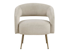 Roslyn Taupe Accent Chair - Ornate Home