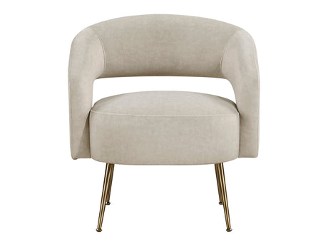 Roslyn Taupe Accent Chair - Ornate Home