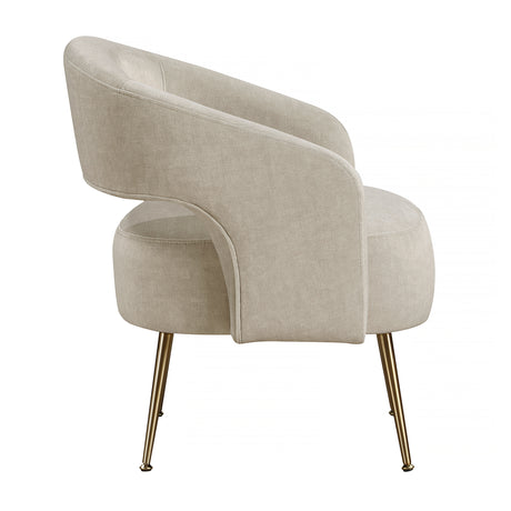 Roslyn Taupe Accent Chair - Ornate Home