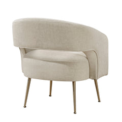 Roslyn Taupe Accent Chair - Ornate Home