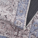 Rosman Blue&Beige - Promo Washable Area Rug - Clearance - Ornate Home