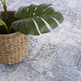 Rosman Blue Washable Area Rug - Clearance - Ornate Home