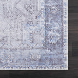 Rosman Blue Washable Area Rug - Clearance - Ornate Home
