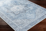 Rosman Blue Washable Area Rug - Clearance - Ornate Home