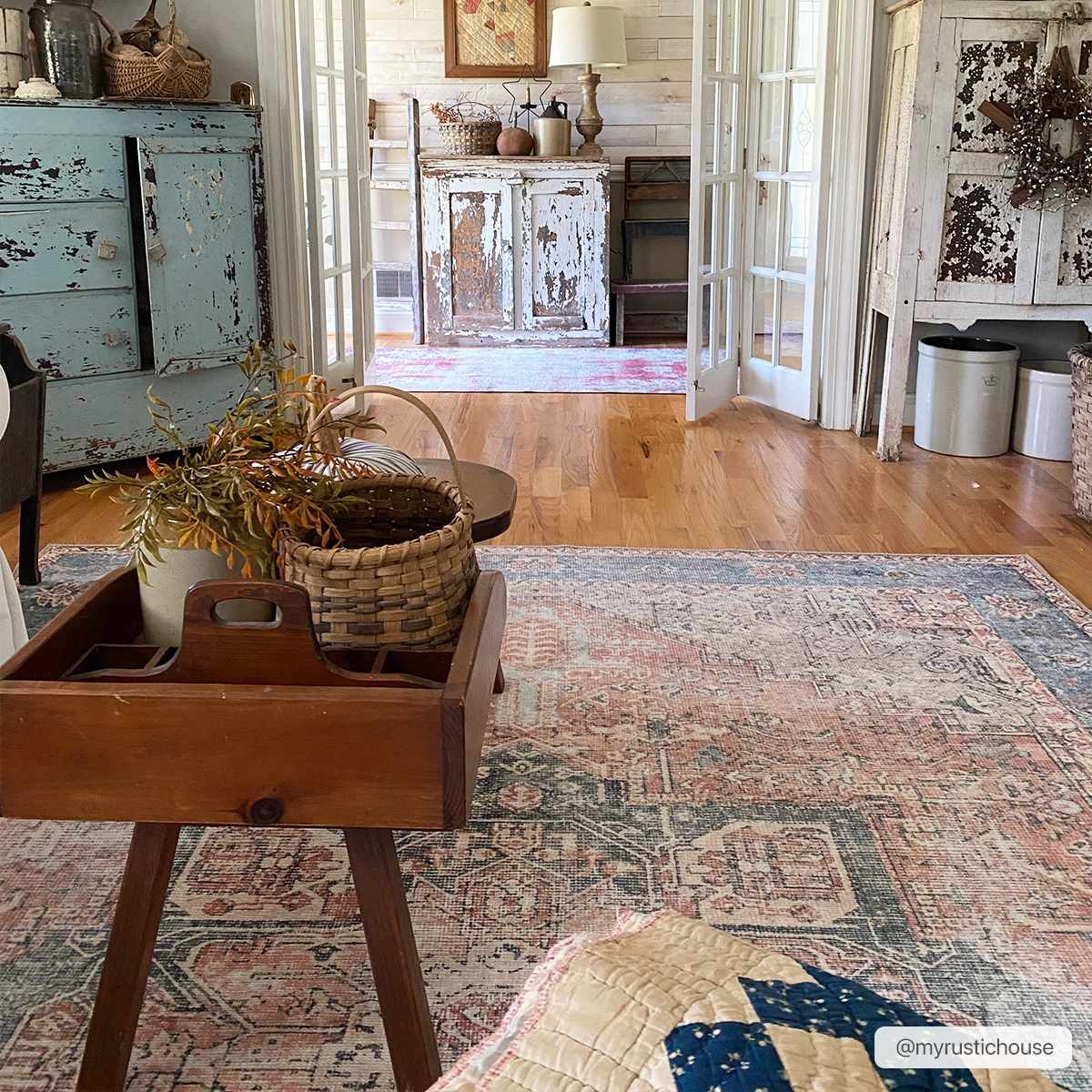 Rosman Distressed Washable Area Rug - Ornate Home