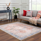 Rosman Distressed Washable Area Rug - Ornate Home