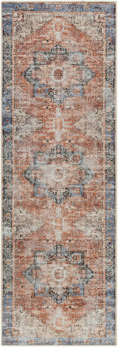 Rosman Distressed Washable Area Rug - Ornate Home