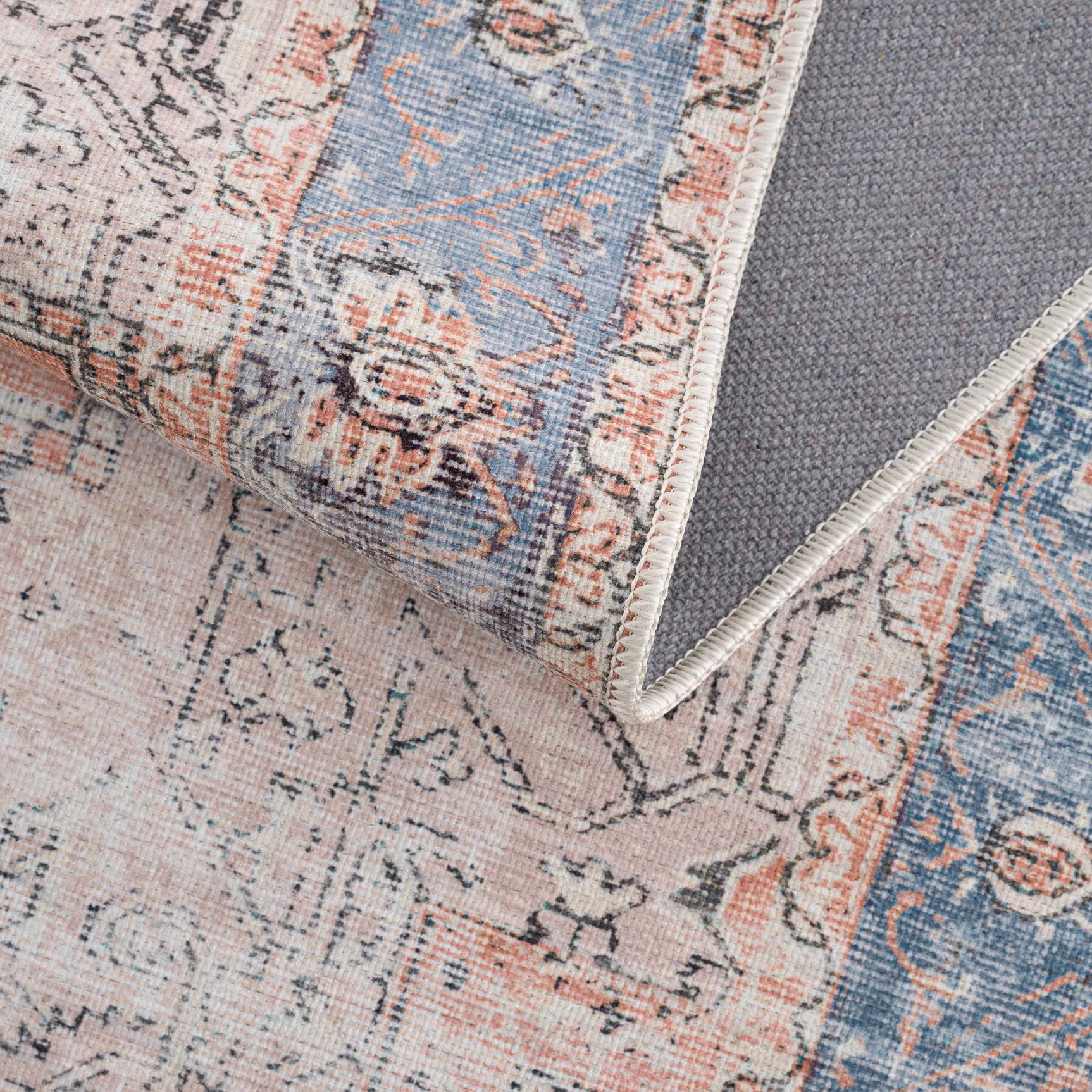 Rosman Distressed Washable Area Rug - Ornate Home