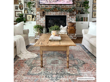 Rosman Distressed Washable Rug - Ornate Home