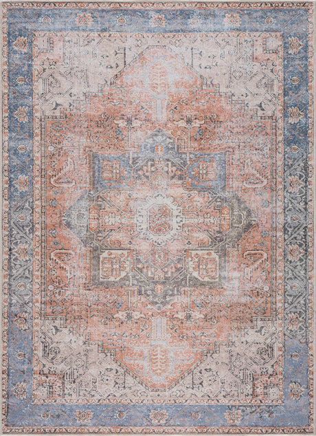 Rosman Distressed Washable Rug - Ornate Home