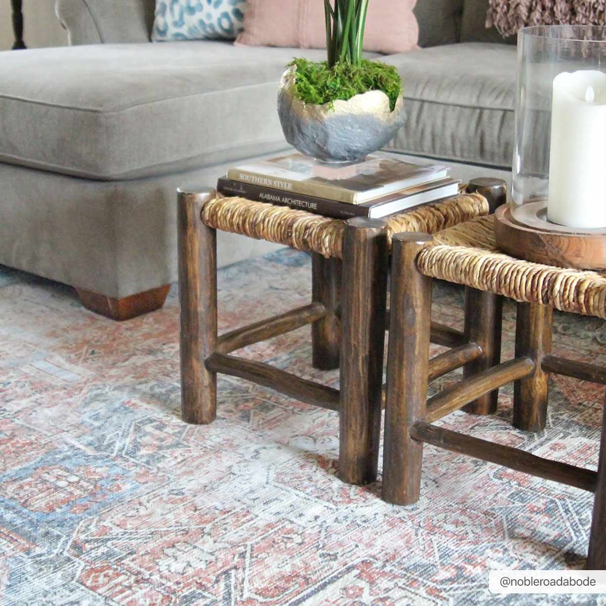 Rosman Distressed Washable Rug - Ornate Home