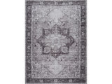 Rosman Gray Washable Rug - Clearance - Ornate Home