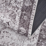 Rosman Gray Washable Rug - Clearance - Ornate Home